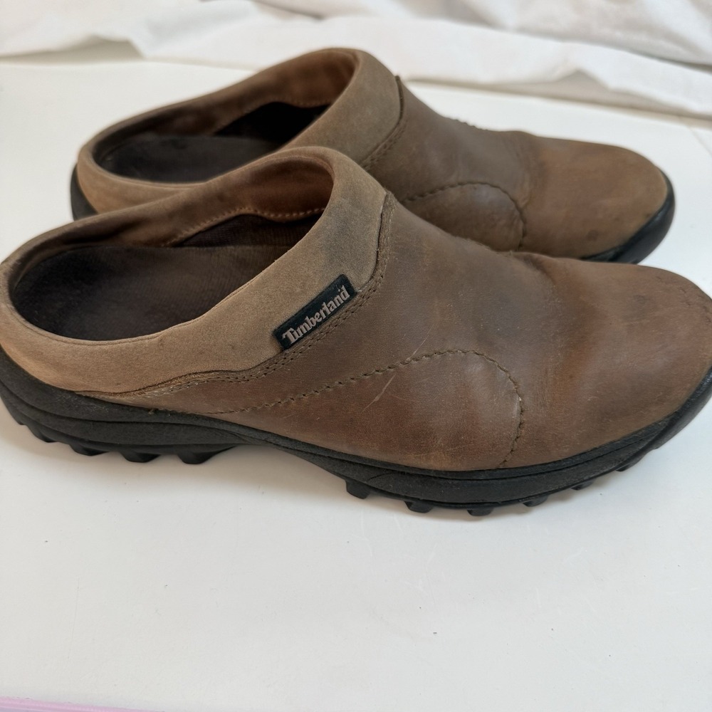 Timberland Women's Trek Clogs Mules, Brown, Size 8.5 - Picture 2 of 5